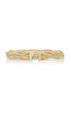 BRANDON MAXWELL BRAIDED GOLD-TONE BRASS COIL BELT,696529