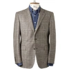 CHESTER BARRIE FLANNEL PRINCE OF WALES CHECK ELVERTON JACKET