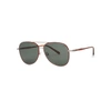 FERRAGAMO BROWN AVIATOR-STYLE SUNGLASSES