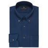 CHESTER BARRIE BABY CORD SHIRT IN TEAL