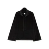 SÀPOPA SUSAN BLACK VELOUR SWEATSHIRT