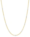 AERODIAMONDS AERODIAMONDS 18K YELLOW GOLD ORBIT DIAMOND NINE STONE STATION NECKLACE, 18,N0O0902RDYCH