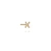 ANNOUSHKA INITIAL X SINGLE STUD EARRING