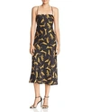 BEC & BRIDGE CONGA BEAT PRINTED SILK MIDI DRESS,S18A-D1400