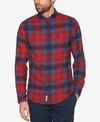 ORIGINAL PENGUIN MEN'S OMBRE PLAID POCKET SHIRT