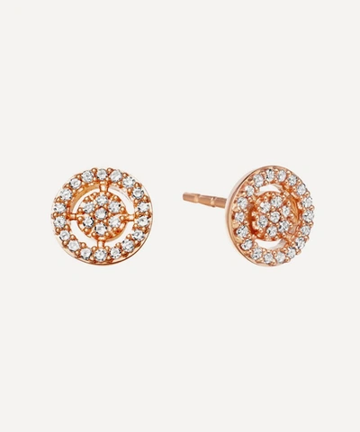Astley Clarke Rose Gold Mini Icon Aura Stud Earrings