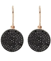 ASTLEY CLARKE ROSE GOLD ICON BLACK DIAMOND EARRINGS,000577761