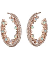 ASTLEY CLARKE Rose Gold Icon Nova Large Opal Hoop Earrings,5057865248790