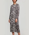GANNI BLAKELY SILK MAXI DRESS