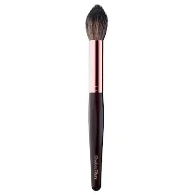 Charlotte Tilbury Powder & Sculpt Brush In Rose Gold & Night Crimson