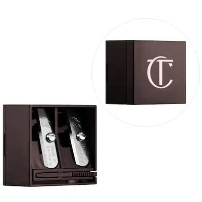 Charlotte Tilbury Double Cube Pencil Sharpener In Rose Gold & Night Crimson