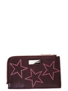 STELLA MCCARTNEY BURGUNDY FAUX LEATHER WALLET WITH STARS,431018 W82106000