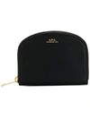 Apc Zip Around Purse In Black