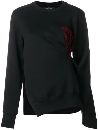 Rokh Pinch Detail Jumper In Black