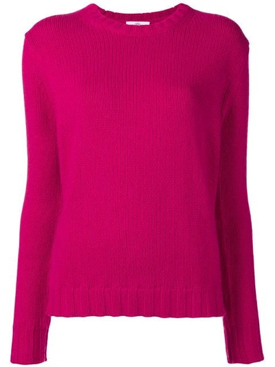 Allude Crew Neck Jumper In Pink