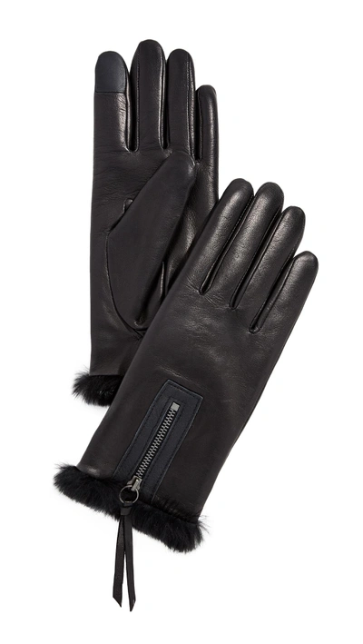 Agnelle Marina Gloves In Black