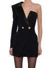 BALMAIN BALMAIN SINGLE SLEEVE TAILORED MINI DRESS