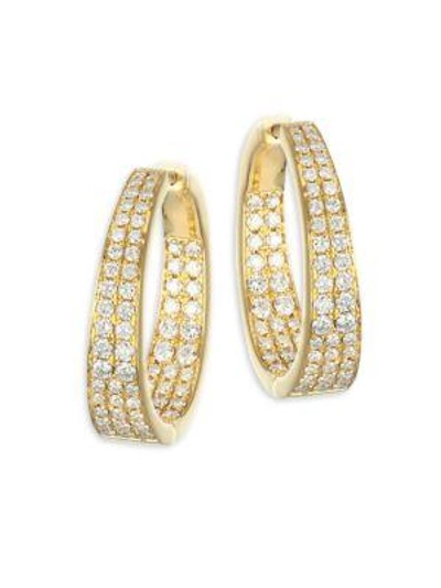 Anita Ko Women's Meryl 18k Yellow Gold & Diamond Hoop Earrings