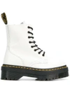 DR. MARTENS' ridged platform boots