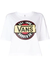 VANS LOGO PRINT CROPPED T