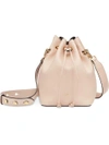 Fendi Mon Trésor Large Leather Bucket Bag In Pink