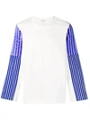 DIMA LEU striped sleeves sweatshirt 