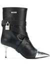 MSGM HIGH HEEL ANKLE BOOTS
