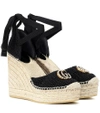 GUCCI CROCHET WEDGE ESPADRILLES,P00334975