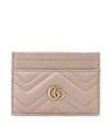 GUCCI GG MARMONT LEATHER CARD HOLDER,P00338058