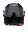 FENDI 人造皮革和天鹅绒滑雪头盔,P00338093