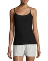 Commando Butter Scoop Neck Spandex Camisole In Black
