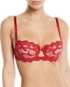 LISE CHARMEL DRESSING FLORAL DEMI-CUP BRA,PROD130590039