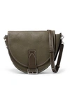 JW ANDERSON BIKE LACE-UP SMOOTH AND TEXTURED-LEATHER SHOULDER BAG