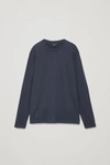 COS LONG-SLEEVED BRUSHED-COTTON T-SHIRT,0563257005
