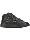 MOSCHINO harness strap hi-top sneakers