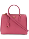 PRADA PRADA GALLERIA TOTE BAG - PINK