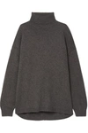 TIBI OVERSIZED CASHMERE TURTLENECK SWEATER