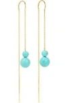 IPPOLITA NOVA 18-KARAT GOLD TURQUOISE EARRINGS