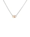 ADORE INTERLOCKING RING PENDANT NECKLACE, 16,5448516