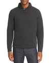 Billy Reid Quilted Shawl Collar Top In Black