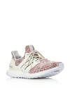 Adidas Originals Women's Ultraboost Lace Up Sneakers In Chalk Pearl/cloud White/shock Pink