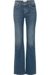 CURRENT ELLIOTT THE JARVIS DISTRESSED HIGH-RISE FLARED JEANS