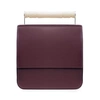 AEVHA LONDON Helve Crossbody In Mulberry With Resin Handle