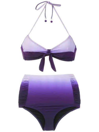 Amir Slama Hot Pants Bikini Set - 紫色 In Purple