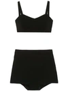 Olympiah Two-piece Bra Set In Black