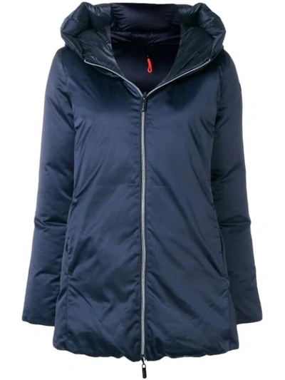 Rrd Hooded Feather Down Jacket In Blue