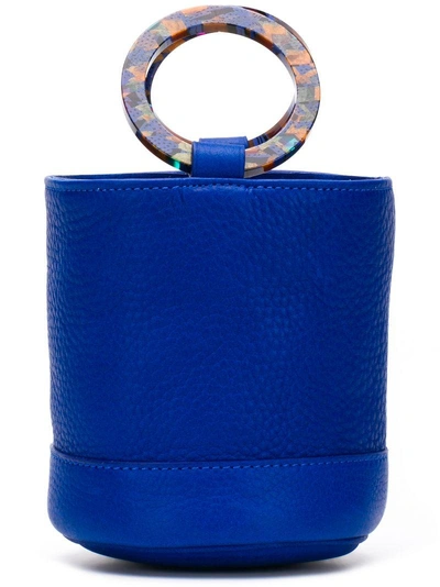 Simon Miller Mini Bucket  Bag In Blue