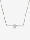 MESSIKA GLAM'AZONE PAVÉ 18CT WHITE-GOLD AND DIAMOND NECKLACE,5258-10251-6139W