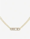 MESSIKA MESSIKA WOMEN'S YELLOW MOVE PAVÉ 18CT YELLOW-GOLD AND DIAMOND NECKLACE,10025208