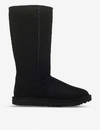 Ugg Classic Tall Ii Womens Suede Fur Lined Winter Boots In Black